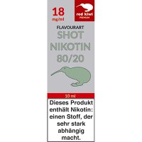 e-Liquid Nikotinshot red kiwi Graffiti 18 mg/ml - 10 ml