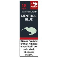 red kiwi Selection Liquid Menthol Blue 10 ml Flasche