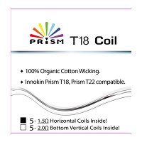 e-Zigarette Coils Innokin PRISM T18/T22 1,5 Ohm Kanthal-Draht